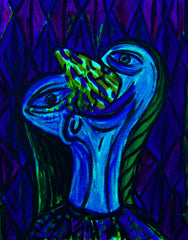 girl with ice cream nose
