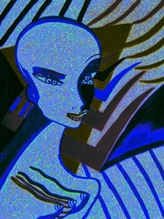 l wonder you,water colour printer girl