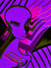 l wonder you,water colour printer girl
