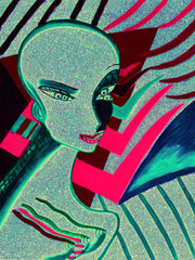 l wonder you,water colour printer girl