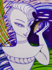 love my space night cake girl