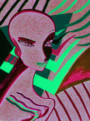 l wonder you,water colour printer girl