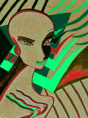 l wonder you,water colour printer girl