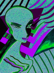 l wonder you,water colour printer girl