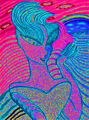 love my space cake girl