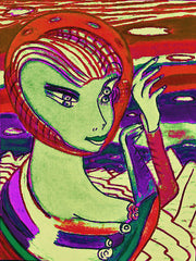 space computer girl