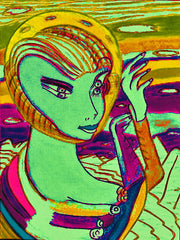 space computer girl