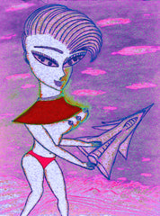 love my,come fly with me space cake girl