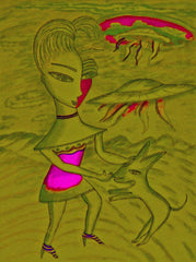 love my [ don't be curel to who a heart that's true ] space cake girl