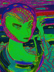 space computer girl