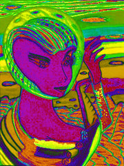 space computer girl