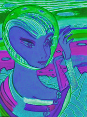 space computer girl