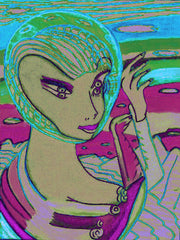 space computer girl