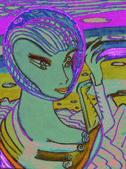 space computer girl