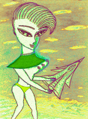 love my,come fly with me space cake girl