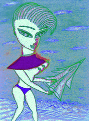 love my,come fly with me space cake girl