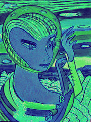 space computer girl