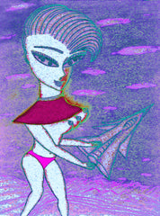 love my,come fly with me space cake girl