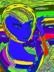 space computer girl