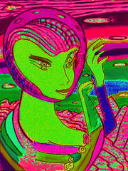 space computer girl