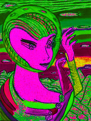 space computer girl