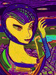 space computer girl