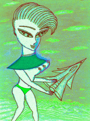 love my,come fly with me space cake girl