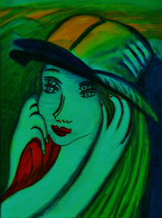 l don't know,with sun hat