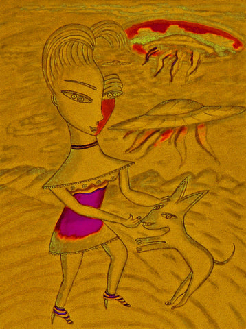 love my [ don't be curel to who a heart that's true ] space cake girl