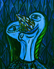 girl with ice cream nose