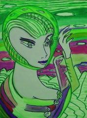 space computer girl