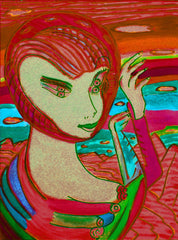 space computer girl