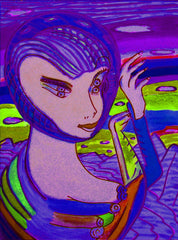 space computer girl