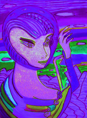 space computer girl