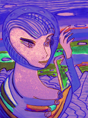 space computer girl