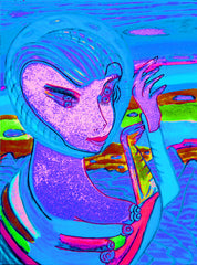 space computer girl