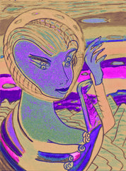 space computer girl