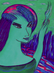 space women with bird WITH LITTLE GIRL FREE