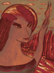space women with bird WITH LITTLE GIRL FREE