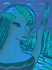 space women with bird WITH LITTLE GIRL FREE