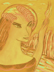 space women with bird WITH LITTLE GIRL FREE