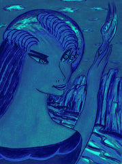 space women with bird WITH LITTLE GIRL FREE