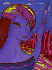 space women with bird WITH LITTLE GIRL FREE