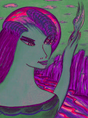 space women with bird WITH LITTLE GIRL FREE