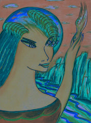 space women with bird WITH LITTLE GIRL FREE