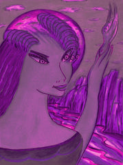 space women with bird WITH LITTLE GIRL FREE