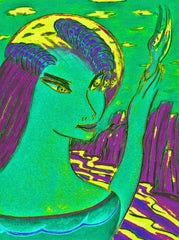 space women with bird WITH LITTLE GIRL FREE