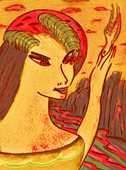 space women with bird WITH LITTLE GIRL FREE