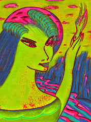 space women with bird WITH LITTLE GIRL FREE