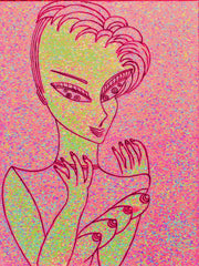love my space cake girl